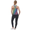 Bubbles Rainbow Colourful Colors Cross Neck Velour Top View2