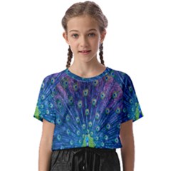 Amazing Peacock Kids  Basic Tee