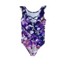 Paint Texture Purple Watercolor Kids  Frill Swimsuit View2