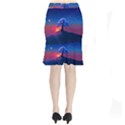 Dark Tree Sunset Landscape Art Short Mermaid Skirt View2