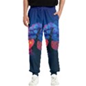 Dark Tree Sunset Landscape Art Men s Elastic Waist Pants View1
