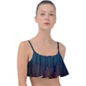 Dark Forest Nature Frill Bikini Top View1