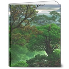 Jungle Forreast Landscape Nature 8  X 10  Hardcover Notebook