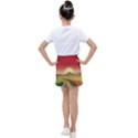 Landscape Sunset Orange Sky Pathway Art Kids  Tennis Skirt View2