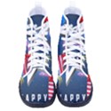 4th Of July Happy Usa Independence Day Men s High-Top Canvas Sneakers View1