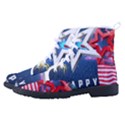 4th Of July Happy Usa Independence Day Men s High-Top Canvas Sneakers View2