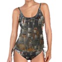 Background Metal Pattern Texture Tankini Set View1