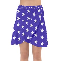 Usa Independence Day July Background Wrap Front Skirt