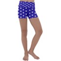 Usa Independence Day July Background Kids  Lightweight Velour Yoga Shorts View1
