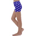 Usa Independence Day July Background Kids  Lightweight Velour Yoga Shorts View2