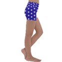 Usa Independence Day July Background Kids  Lightweight Velour Yoga Shorts View3