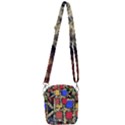 Acrylic abstract art design  Shoulder Strap Belt Bag View3