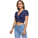 Seamless-pattern-with-cartoon-zodiac-constellations-starry-sky Short Sleeve Foldover Tee View2