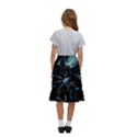 Colorful-abstract-pattern-consisting-glowing-lights-luminescent-images-marine-plankton-dark Kids  Ruffle Flared Wrap Midi Skirt View4