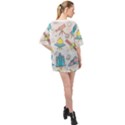 Cute-seamless-pattern-with-space Oversized Chiffon Top View2