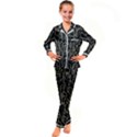 Art-deco-geometric-abstract-pattern-vector Kids  Satin Long Sleeve Pajamas Set View1