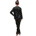 Art-deco-geometric-abstract-pattern-vector Kids  Satin Long Sleeve Pajamas Set View2