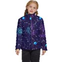 Realistic-night-sky-poster-with-constellations Kids  Puffer Bubble Jacket Coat View1