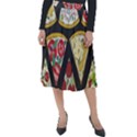 Vector-seamless-pattern-with-italian-pizza-top-view Classic Velour Midi Skirt  View1