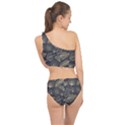 Elegant-pattern-with-golden-tropical-leaves Spliced Up Two Piece Swimsuit View2