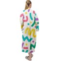 Abstract-pop-art-seamless-pattern-cute-background-memphis-style Maxi Velvet Kimono View2