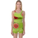 Seamless-background-with-watermelon-slices One Piece Boyleg Swimsuit View1