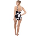 Cow Pattern High Neck One Piece Swimsuit View2