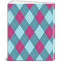 Argyle-pattern-seamless-fabric-texture-background-classic-argill-ornament 8  x 10  Softcover Notebook View2