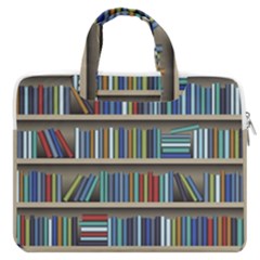 Bookshelf Macbook Pro 16  Double Pocket Laptop Bag  by uniart180623