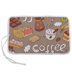 Vector-seamless-pattern-with-doodle-coffee-equipment Pen Storage Case (m) by uniart180623