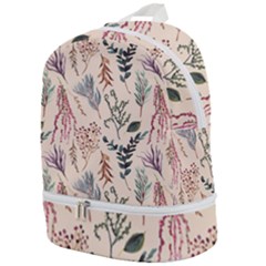 Watercolor-floral-seamless-pattern Zip Bottom Backpack by uniart180623