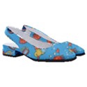 Hand-drawn-seamless-pattern-summer-time Women s Classic Slingback Heels View3
