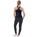 Abstract Rose Gold Glitter Background Cross Neck Velour Top View2