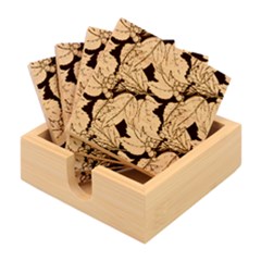 Seamless-pattern-with-hand-drawn-guelder-rose-branches Bamboo Coaster Set
