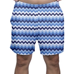 Zigzag-pattern-seamless-zig-zag-background-color Men s Shorts