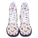 Pattern-with-butterflies-moths Men s High-Top Canvas Sneakers View1