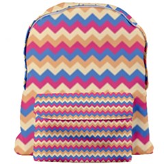 Zigzag-pattern-seamless-zig-zag-background-color Giant Full Print Backpack