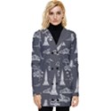 New York City Nyc Pattern Button Up Hooded Coat  View1