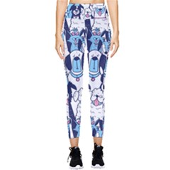 Dogs Seamless Pattern Pocket Leggings 