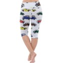 Cars-pattern Lightweight Velour Cropped Yoga Leggings View4