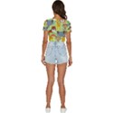 Seamless-pattern-vector-with-animals-wildlife-cartoon V-Neck Crop Top View4