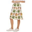 Background-with-owls-leaves-pattern Classic Short Skirt View2
