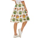 Background-with-owls-leaves-pattern Classic Short Skirt View3