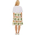 Background-with-owls-leaves-pattern Classic Short Skirt View4