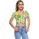 Funny-animals-cartoon Short Sleeve Foldover Tee View1
