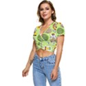 Funny-animals-cartoon Short Sleeve Foldover Tee View2