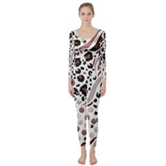 Mix-animal-skin-prints-seamless-pattern-vector Long Sleeve Catsuit