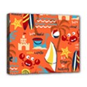 Seamless-pattern-vector-beach-holiday-theme-set Deluxe Canvas 20  x 16  (Stretched) View1