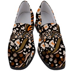 Trendy-mix-animal-skin-prints Women s Chunky Heel Loafers