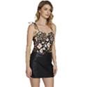 Trendy-mix-animal-skin-prints Flowy Camisole Tie Up Top View3